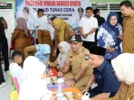 Wakil Bupati Lamsel M.Syaiful Anwar Launcing Makan Bergizi Gratis Di TK Tunas Ceria Kecamatan Tanjung Bintang