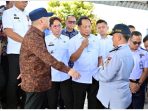 Bupati Lamsel Radityo Egi Pratama Dampingi Kunjungan Kerja Meneri Dalam Negeri Dan Menteri Perhubungan Di Lampung
