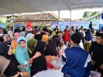 Pasar Murah Sembako Pemkab Lamsel Ramai di Kunjungi Masyarakat Kalianda