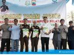 Bupati Lamsel Serta Jajaran Kejaksaan Lakukan Tanam Benih Jagung Perdana Dalam Program Ketahanan Pangan Nasional
