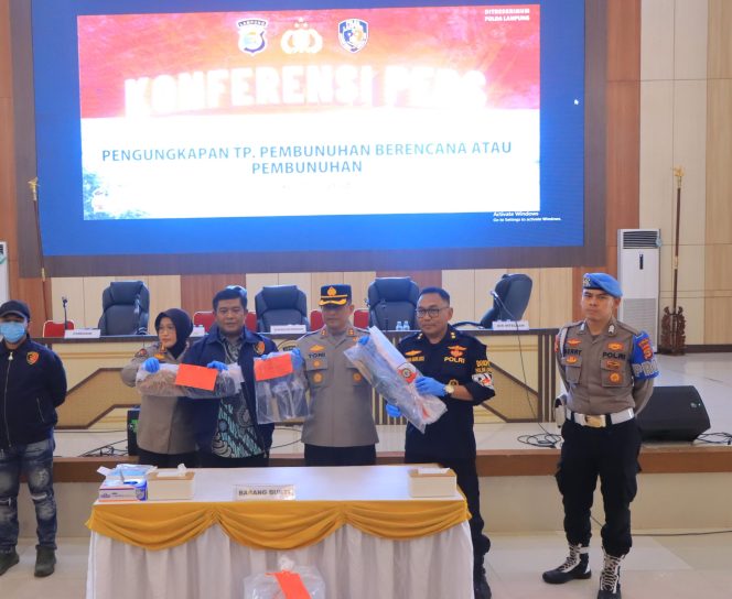 
 Polda Lampung Ungkap Kasus Pembunuhan Berencana di Natar