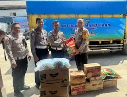 Truk Bantuan Polda Lampung Tiba di Polda Sumbar, Bantuan Segera Didistribusikan