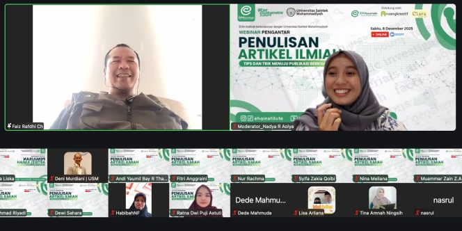 
 Universitas Saintek Muhammadiyah dan EHA Institute Gelar Webinar Penulisan Artikel Ilmiah