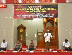 HUT Reserse Ke-78, Polda Lampung Gelar Doa Bersama Dan Bakso