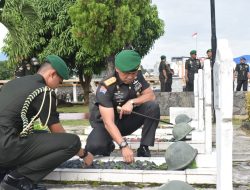 Pangdam XXI/RI Pimpin Ziarah Rombongan Peringati Hari Juang TNI AD Tahun 2025
