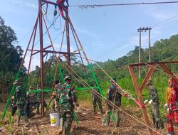 Jembatan Gantung Garuda di Way Umbar Tanggamus Capai 45 Persen, Pangdam XXI: Akses Warga Jadi Prioritas