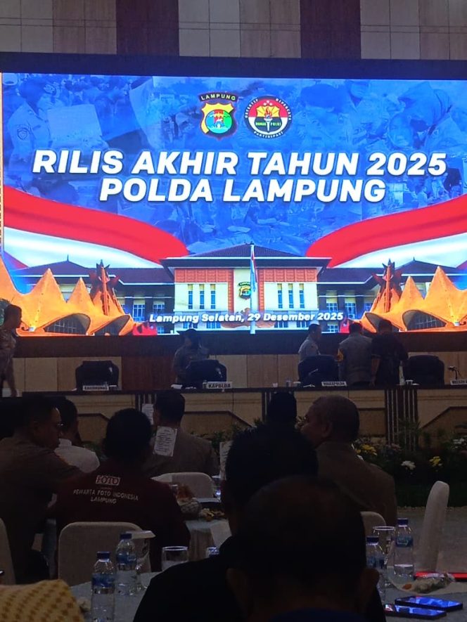 
 Polda Lampung Gelar Rilis Akhir Tahun 2025