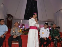 Kapolda Lampung Dan Forkopimda Monitoring Pengamanan Dan Jalannya Ibadah Natal Di Gereja Bandar Lampung
