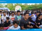 FUN RUN TARKAM 2025 Pecah Peserta, Ribuan Warga Padati Sanggar Beach Kalianda