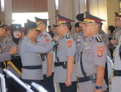 Pejabat Utama Dan 4 Kapolres Berganti, Kapolda Lampung Gelar Upacara Serah Terima Jabatan