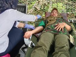 Peringati HUT Ke 49 KOLATMAR, HIPAKAD Hadiri Kegiatan Bakti Sosial Donor Darah Di Mako Puslatpurmar 8 Teluk Ratai
