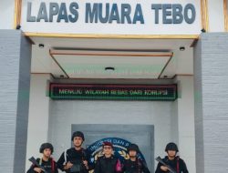 Perkuat Sinergi Keamanan, Lapas Muara Tebo Terima Patroli Sambang Sat Brimob Polda Jambi