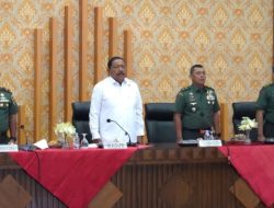 Kasdam XXI/ Radin Inten Bersama Kapoksahli Kodam XXI/ Radin Inten Melaksanakan Audiensi di Kantor Gubernur Bengkulu
