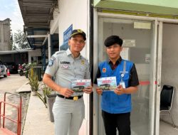 Jasa Raharja Wilayah Lampung Bersama BPTD dan Ditlantas Polda Lampung Bagikan Panduan Keselamatan Bus