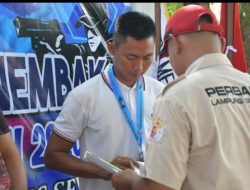 Banggakan Satuan, Prajurit Yonif 7 Marinir Raih Juara 3 Dalam Lomba Menembak Perbakin Lampung Selatan