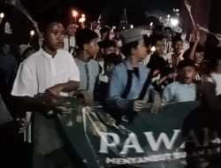 Warga Kampung Baru Raya  Gelar Pawai Obor Sambut Bulan Suci Ramadhan .1447 H.tahun 2026.