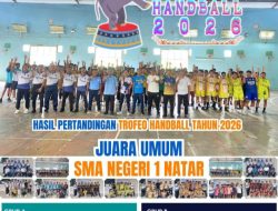 SMAN 1 Natar Juara Trofeo Handball 2026