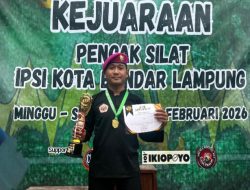 PRAJURIT MUDA YONIF 7 MARINIR RAIH JUARA 1 DALAM KEJUARAAN PENCAK SILAT IPSI BANDAR LAMPUNG