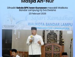 Sekda Kota Bandar Lampung, Iwan Gunawan Hadiri Safari Ramadhan 1447 H di Masjid An-Nur Langkapura, Pererat Silaturahmi dan Tingkatkan Keimanan Masyarakat