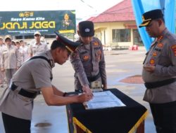 Kapolresta Bandar Lampung Pimpin Sertijab Kapolsek Panjang