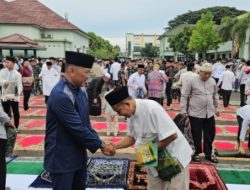 Ribuan Warga Padati Kodam Raden Inten, Pangdam Sambut Hangat Salat Id hingga Halal Bihalal