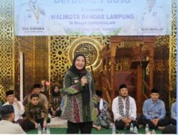 Wali Kota Bandar Lampung, Hj. Eva Dwiana Hadiri Safari Ramadhan 1447 H di Masjid Darussalam Kedaton