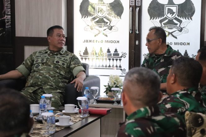 
 Kodim 0410/KBL Terima Kunjungan Tim Survei Kajian Ketahanan dan Kerawanan Daerah
