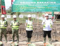 Danrem 043/Gatam Hadiri Ground Breaking Jembatan Garuda, Dorong Peningkatan Ekonomi Warga Lamtim