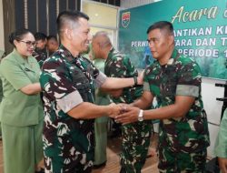 25 Orang Prajurit Naik Pangkat, Danrem 043/Gatam : Pangkat Yang Disandang Harus Diikuti Dengan Peningkatan Kualitas Diri