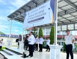 Langkah Nyata Pelayanan Prima, Rutan Kelas I Bandar Lampung Gelar Razia dan Tes Urine Usai Upacara