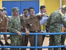 Danrem 043/Gatam Sambut Kunker Pangdam XXI/RI  ke Unit Pengelola Irigasi (UPI) Way Rarem Lampung Utara.