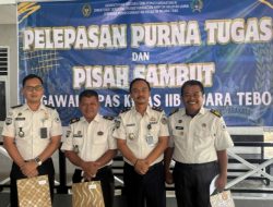 Lapas Muara Tebo Gelar Pelepasan Purna Tugas dan Pisah Sambut Pegawai