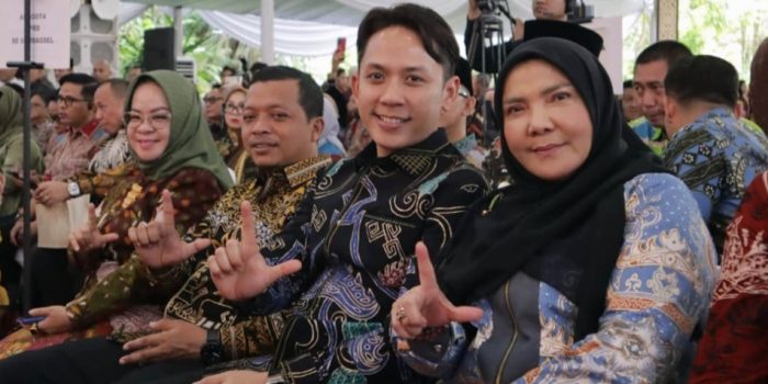 Bupati Lampung Selatan, Radityo Egi Pratama, menghadiri kegiatan halalbihalal masyarakat perantau Sumatra Bagian Selatan