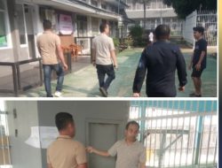 Pengawasan Sore Minggu, Kepala Kesatuan Pengamanan Lembaga Pemasyarakatan Kelas 1 Bandar Lampung Pastikan Pengamanan Tidak Pernah Libur