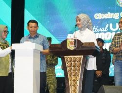 Danrem 043/Gatam Hadiri Closing Ceremony Festival UMKM dan Pasar 1001 Malam HUT Ke-27 Lampung Timur