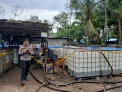 Polda Lampung Bongkar Kasus.Praktik BBM Ilegal, Tiga Kapal dan Ratusan Ton Solar Diamankan