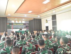 Jaga Disiplin-Cegah Pelanggaran, Prajurit dan PNS Korem 043/Gatam Ikuti Penyuluhan P4GN