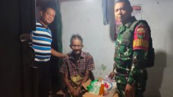 Babinsa Kelurahan Pasir Gintung Lakukan Bakti Sosial