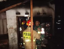 Sebuah Kebakaran Melanda Kawasan Pasar Eks Pabrik Karet