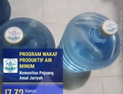 Program Wakaf Produktif, KoPaJa Salurkan Puluhan Galon Air ke Pondok Pesantren dan Masjid