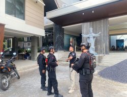 Detasemen Gegana Satbrimob Polda Lampung Laksanakan Patroli Dialogis di Sejumlah Gereja