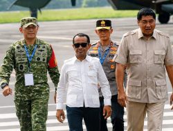 Pangdam XXI/RI dan Forkopimda Sambut Kedatangan Presiden RI di Provinsi Lampung