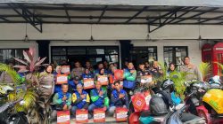 Ditlantas Polda Lampung Bagikan 1000 Paket Sembako