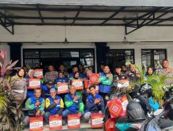Ditlantas Polda Lampung Bagikan 1000 Paket Sembako