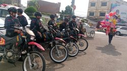 Personel Komposit Gegana Lampung Gelar Patroli Ciptakan Keamanan di Sejumlah Titik Vital Bandar Lampung