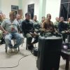 Babinsa Kodim 0410/KBL Gelar Nobar Gembira, Eratkan Silaturahmi dengan Warga di Aula Makodim