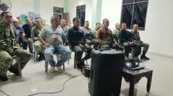 Babinsa Kodim 0410/KBL Gelar Nobar Gembira, Eratkan Silaturahmi dengan Warga di Aula Makodim