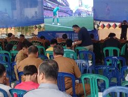 Pemda Tanggamus Gelar Nobar, Sekda Suaidi Harapkan Ajang Silahturahmi dan Gerakkan UMKM