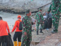 Sinergi TNI-Pemkot dan Masyarakat, Kodim 0410/KBL Gelar “Radin Inten Asri” Bersihkan Pantai Tiska