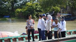 Kapolda Lampung Monitoring Pengamanan Kunjungan Kerja Wakil Presiden RI di Lampung Timur